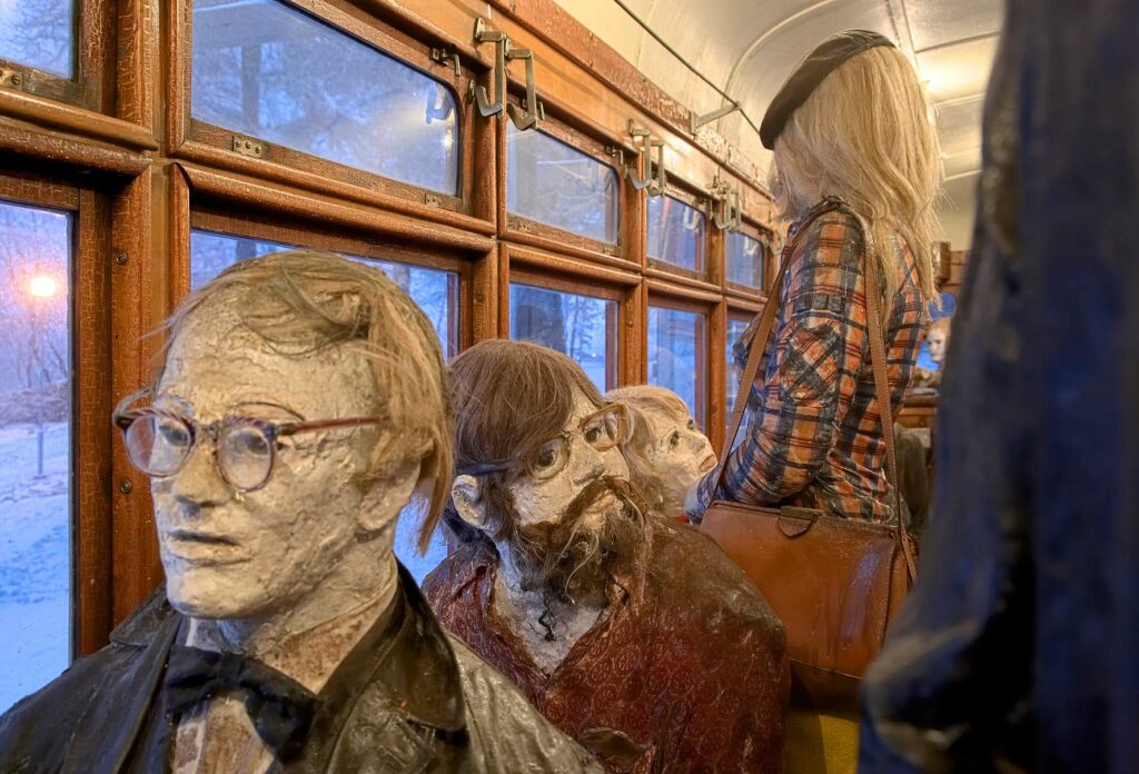 Rauni Liukko, Rush Hour Tram, 1973. Mixed media. Sara Hildén Foundation