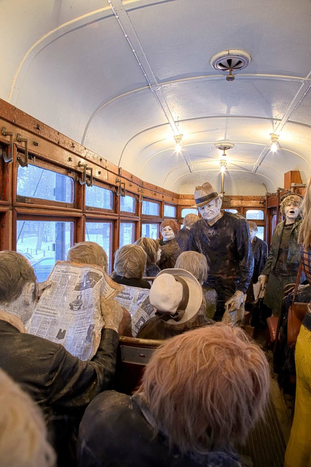 Rauni Liukko, Rush Hour Tram, 1973. Mixed media. Sara Hildén Foundation